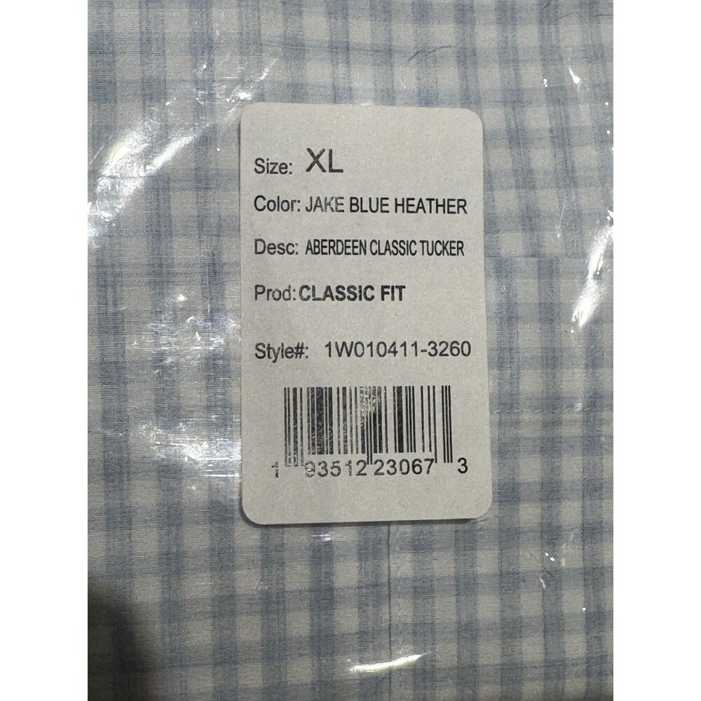 Vineyard Vines Mens Classic Fit Dress Shirt Blue Heather XL NWT Aberdeen - Picture 4 of 4